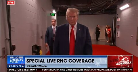 Trump's First Appearance After Attack at the RNC - bandaged ear