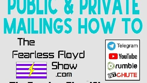 Private V. Public Mailings How To