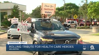 Rolling tribute for health care workers