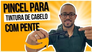 PINCEL PARA TINTURA DE CABELO COM PENTE