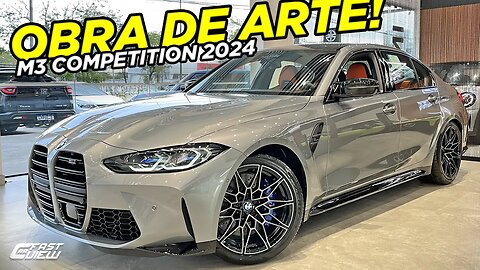 NOVA BMW M3 COMPETITION 2024 INTERIOR SENSACIONAL, POTÊNCIA ABSURDA E PAINEL GIGANTE FICOU INCRÍVEL