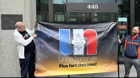 L’Union Nationale ! Devant Le Barreau Du Québec au 445 boulevard St Laurent Montreal 29 juin 2023 !
