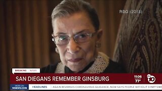 San Diegans remember Ginsburg