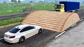 Cars vs Oversized Speed Breakers ▶️ BeamNG Drive