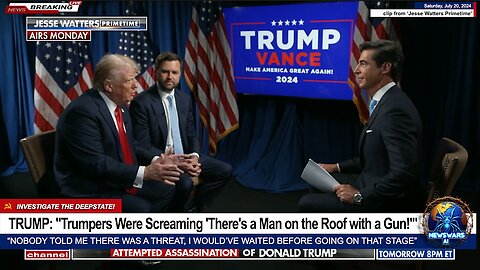 TRUMP: "Trumpers Were Screaming 'There's a Man on the Roof with a Gun!'"