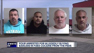 4 men allegedly bought 'fake cocaine' from undercover agent