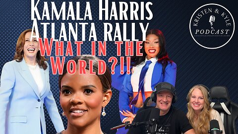 Kamala Harris speaks in Atlanta// Candace Owens reacts to her new accent.