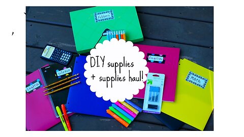 Back to school supplies haul/ DIY school supplies! ✂