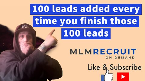 Get Unlimited Leads For Life…