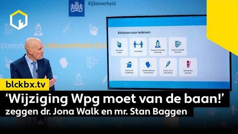 ‘Wijziging Wpg moet van de baan,’ zeggen dr. Jona Walk en mr. Stan Baggen