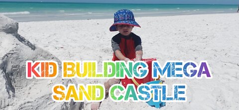 Building Sand Castles on Beach with Kids
