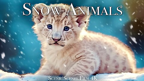 Snow Animals 4K - Amazing World of Winter Wildlife | Scenic Relaxation Film