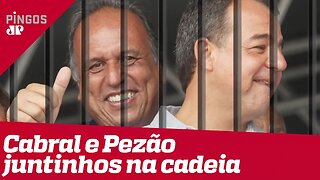 Chapa carcerária: Cabral e Pezão juntinhos na cadeia