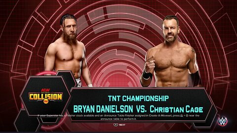 AEW Collision Christian Cage vs Bryan Danielson for the TNT title