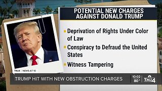 Former President Donald Trump hit with new obstruction charges