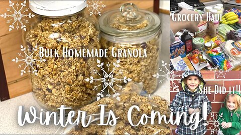 Large Family GROCERY HAUL | Our Favorite GRANOLA RECIPE