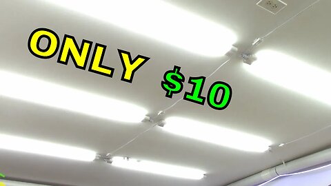 LED shop lights $10 each for garage woodworking workshop