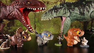 New Jurassic World Bite Club Tyrannosaurus Rex, Velociraptor Blue, Triceratops #unboxed dinosaur toy