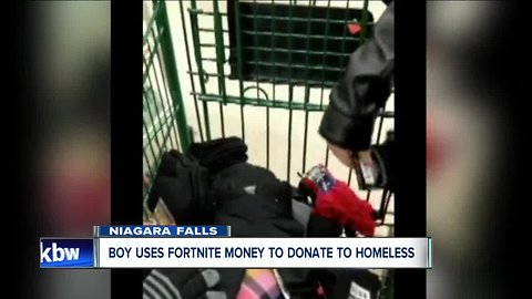 7 year-old Boy gives up Fortnite money to buy gifts for the homeless