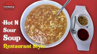 Hot And Sour Soup Restaurant Style || 6 Cup Hot and Sour Soup Recipe || Chinese Foods Home