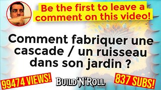 Comment fabriquer une cascade / un ruisseau dans son jardin ?