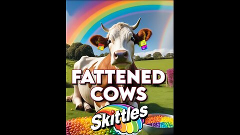 COWS FATTENED-UP WITH SKITTLES