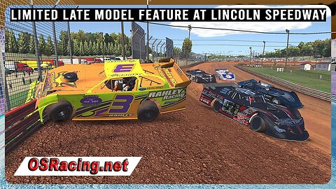 Official Limited Late Model Race - Lincoln Speedway - iRacing Dirt #iracing #dirtracing #iracingdirt