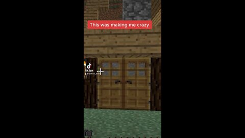 Annoying glitch I found on an old Minecraft version