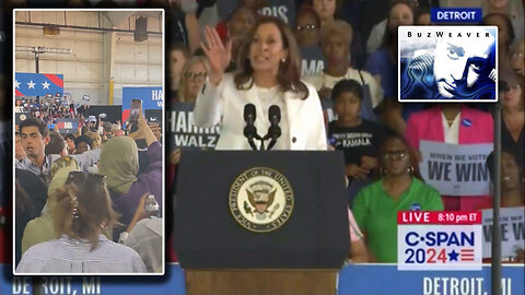 Kamala Harris Goes Full KAREN On Pro-Palestine Protesters Heckling Her Detroit Rally