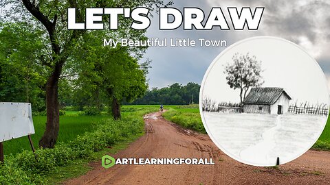 Sketching the Heart of Home: Drawing My Beautiful Little Town 🏡✏️