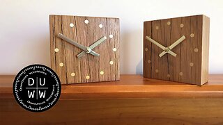 How to make a reclaimed hardwood clock