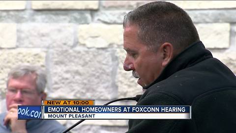 Mount Pleasant homeowners pack public hearing on Foxconn project