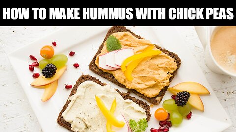 how to make hummus and present hummus