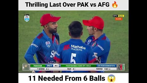 Pakistan Vs Afghanistan | Last over thriller | Mankad | Naseem Shah | Shadab Khan | Fazal Farooqui