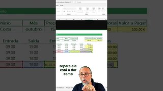 Calcular horas trabalhadas com turnos - Parte 5/5 #Shorts #dicasexcel #domineexcel #aprendaexcel