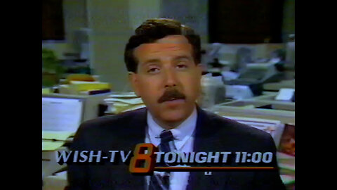 March 26, 1989 - Easter Sunday Neal Moore Previews 11PM WISH-TV News/Tom Magnuson Bumper