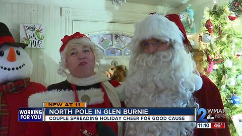 Mr. and Mrs. Claus of Glen Burnie spread Christmas joy to community for a good cause