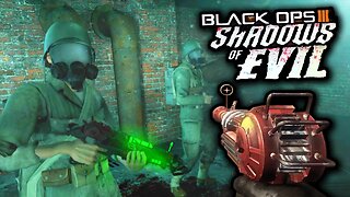 BLACK OPS 3 ZOMBIES "SHADOWS OF EVIL" HIGHEST ROUND GAMEPLAY! (BLACK OPS 3)