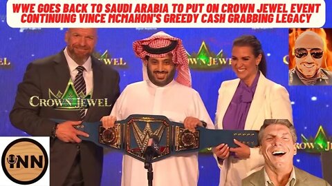 #WWE goes to Saudi Arabia to do #WWECrownJewel event continuing Vince Mcmahon's Cash Grabbing legacy