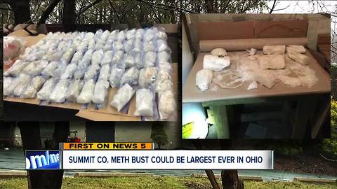 Ohio's largest meth bust: 140 pounds of methamphetamine seized from warehouse in Summit County