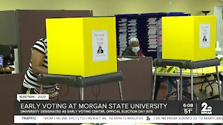 Early voting at Morgan State University