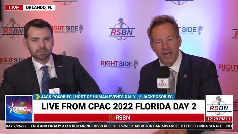 Human Events Host and Navy Veteran Jack Posobiec Interview with RSBN's Brian Glenn at CPAC 2022