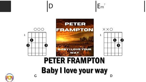 PETER FRAMPTON Baby I love your way - Guitar Chords & Lyrics HD