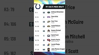 Indianapolis Colts 2023 NFL Mock Draft