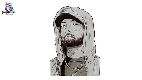 How to Draw Eminem Sketch - Step by Step