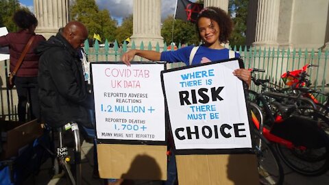 London Anti-Vaccine Passport Protest - 30th October 2021: Part 1