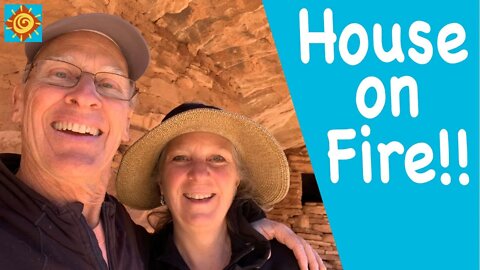 HOUSE on FIRE! | OFF GRID VANLIFE in Sub-Zero Temperatures in the desert southwest
