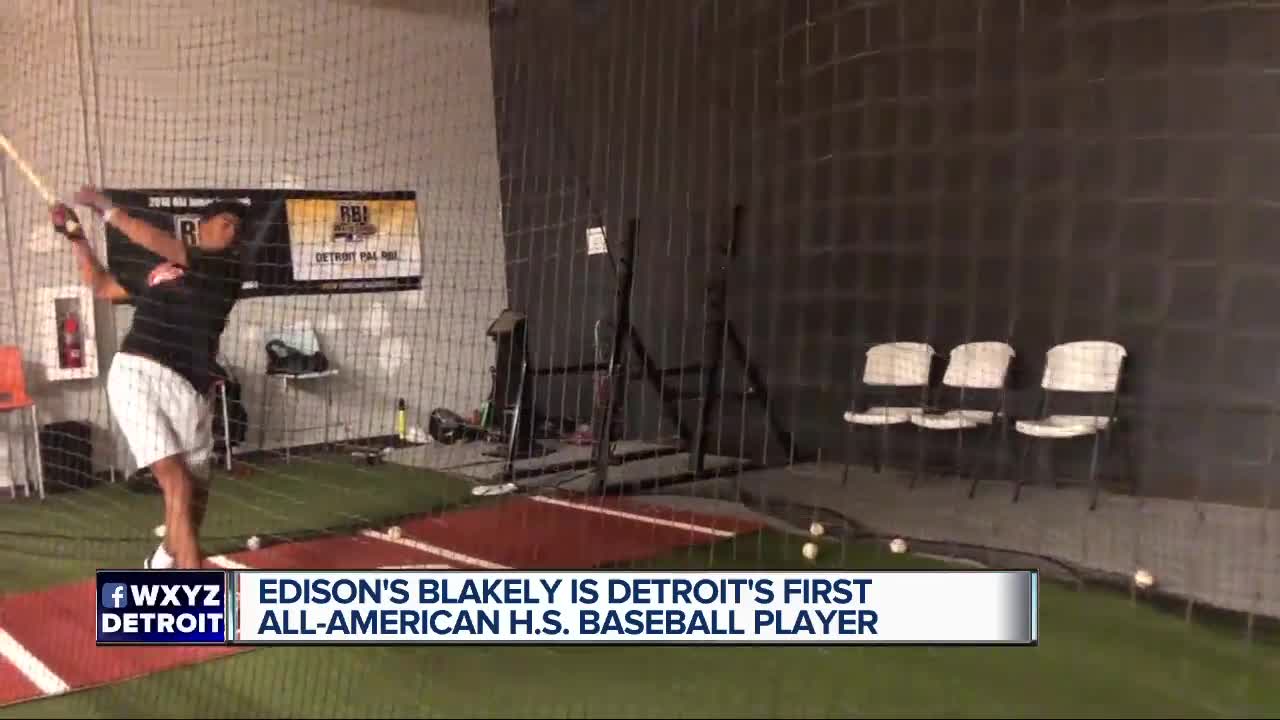 Edison's Blakely is Detroit's first All American H.S. Baseball Player.