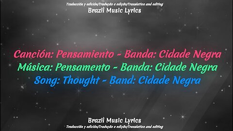 Brazilian Music: Thought - Band: Cidade Negra