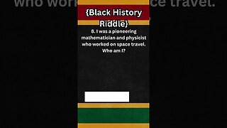 Black History Riddle 008